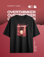 Overthinker- (Unisex Oversized Terry Black)