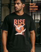 Rise (Unisex Oversized Terry Black)