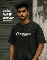 Made for overthinkers (Unisex Acid Washed Oversized )