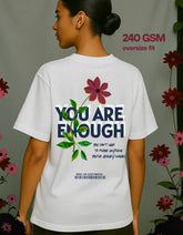You are enough (Unisex Oversized Terry White)
