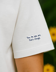You are enough (Unisex Oversized Terry White)