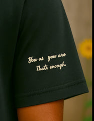 You are enough (Unisex Oversized Black)