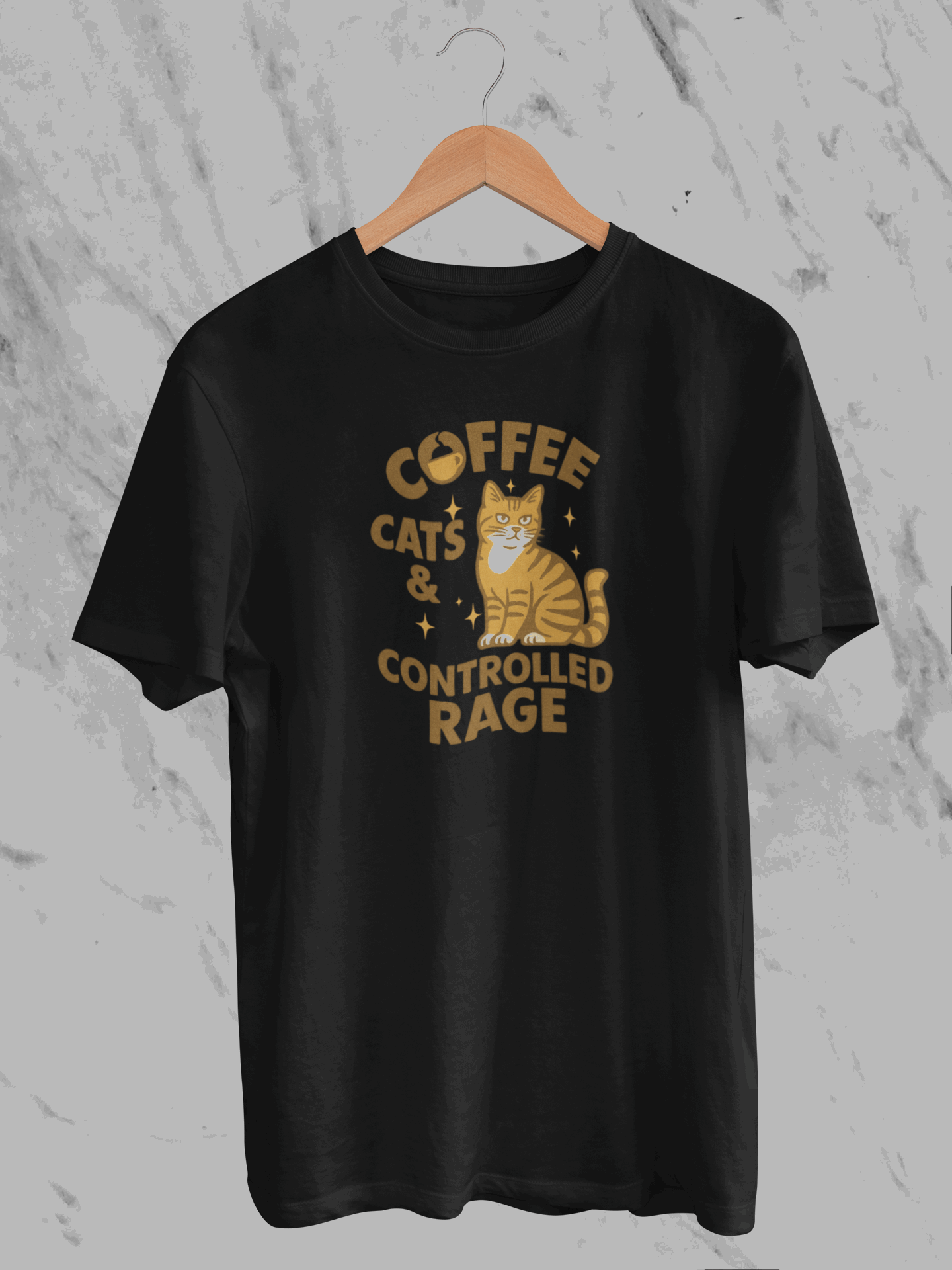 Coffee Cats & Controlled Rage (Unisex T-Shirt)
