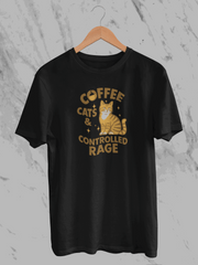 Coffee Cats & Controlled Rage (Unisex T-Shirt)