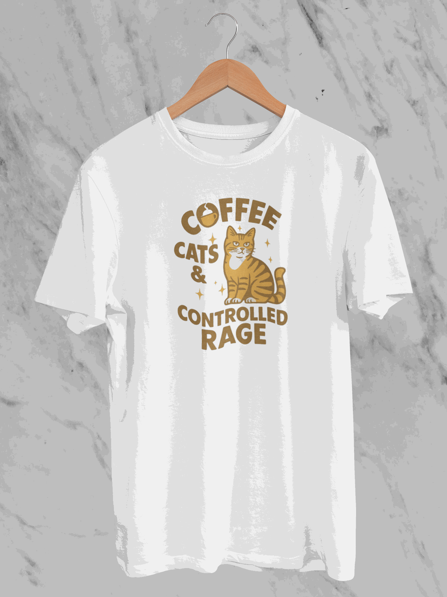 Coffee Cats & Controlled Rage (Unisex T-Shirt)
