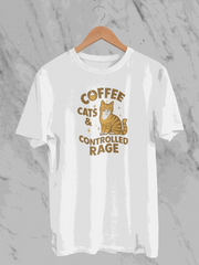 Coffee Cats & Controlled Rage (Unisex T-Shirt)