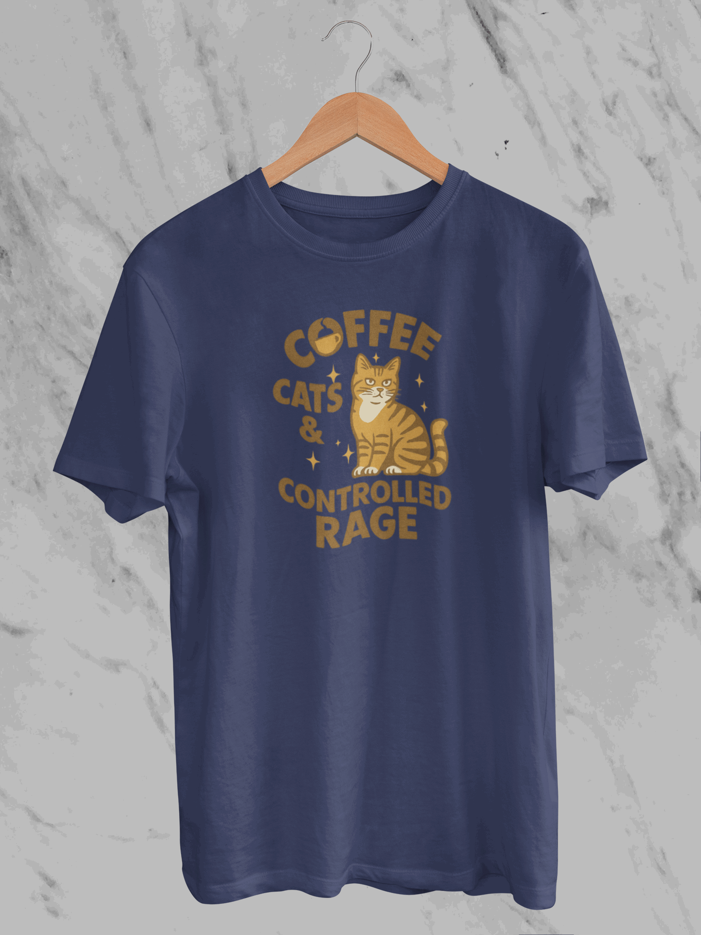 Coffee Cats & Controlled Rage (Unisex T-Shirt)