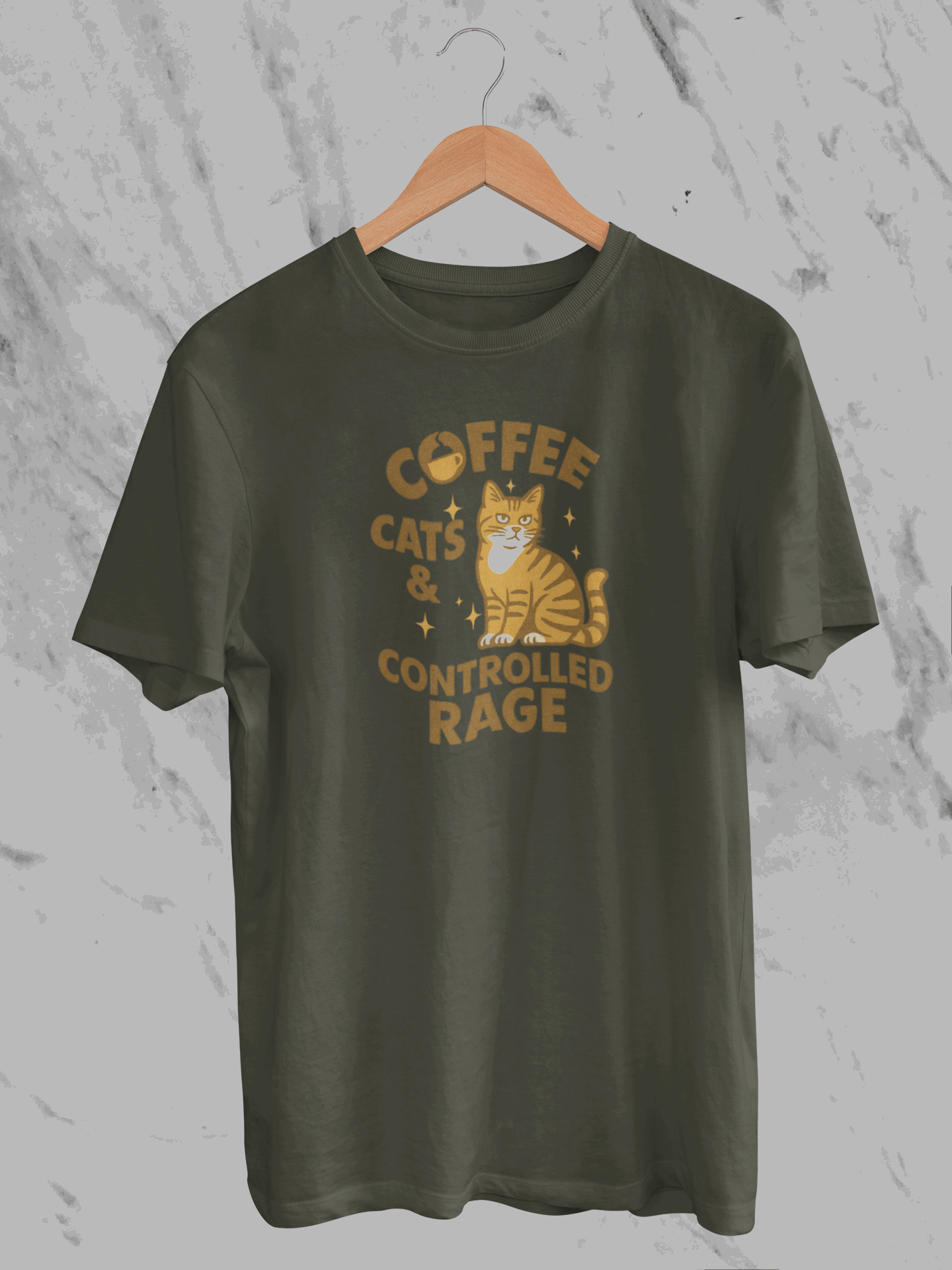 Coffee Cats & Controlled Rage (Unisex T-Shirt)