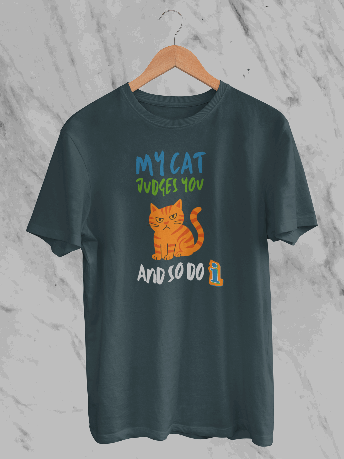 My Cat Judges You And So Do I (Unisex T-Shirt)