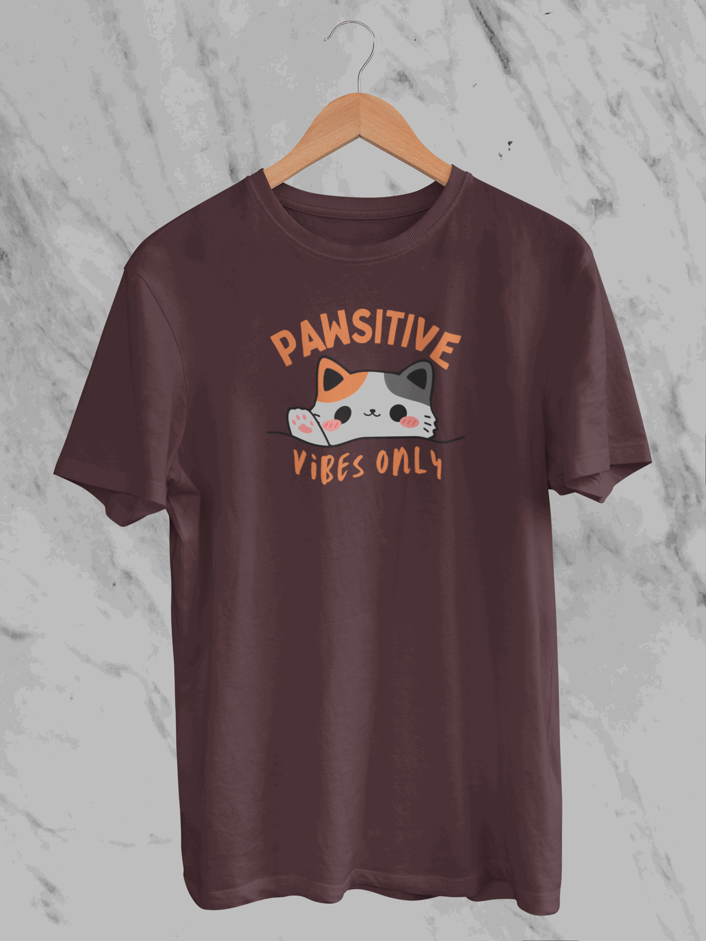 Pawsitive Vibes Only (Unisex T-Shirt)