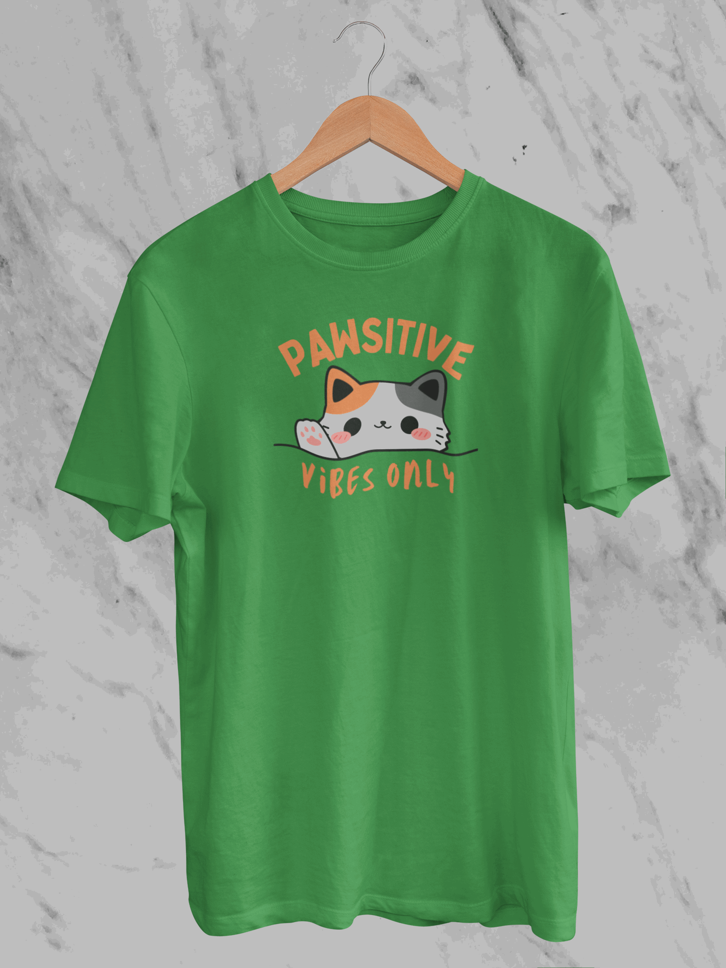 Pawsitive Vibes Only (Unisex T-Shirt)