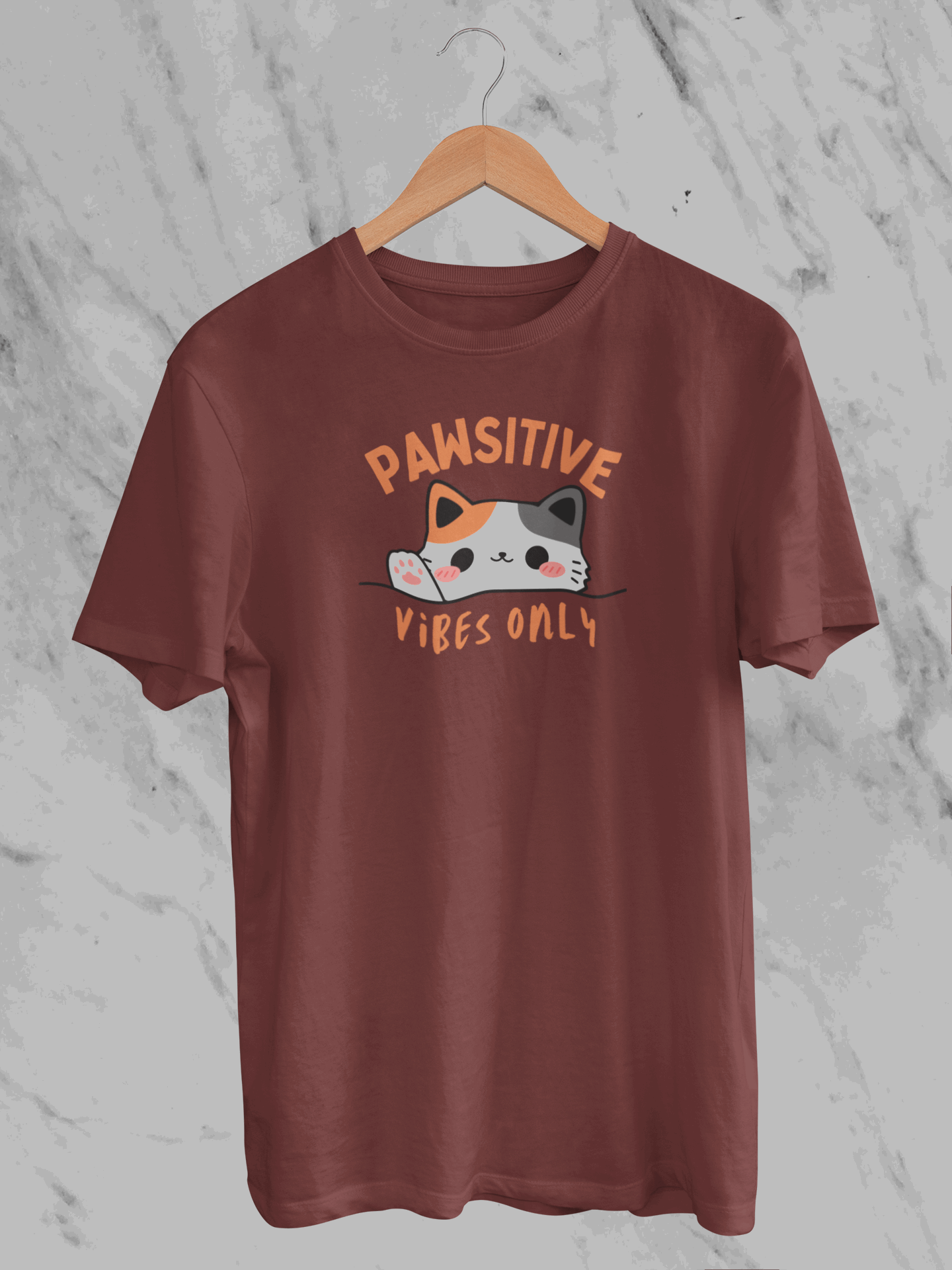 Pawsitive Vibes Only (Unisex T-Shirt)