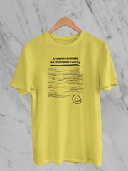 Overthinker Nutrition Facts - Unisex T-Shirt