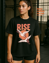 Rise (Unisex Oversized Terry Black)