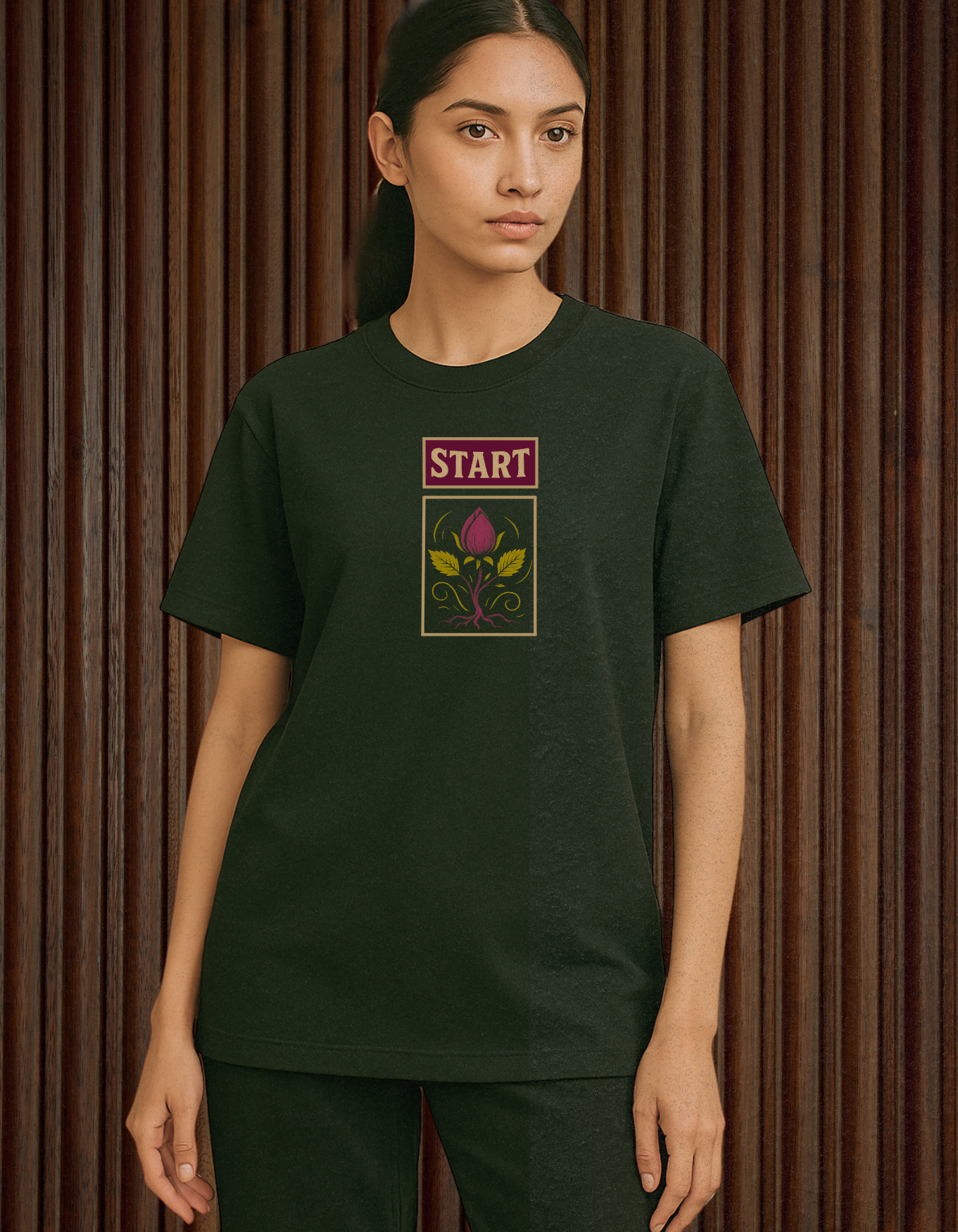 IT'S OK to start again.(Unisex Oversized Black)