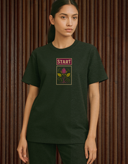 IT'S OK to start again.(Unisex Oversized Black)