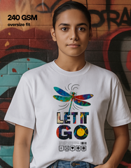 Let it go (Unisex Oversized White)
