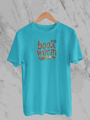 Book Worm (Unisex T-Shirt) - SkyBlue / S