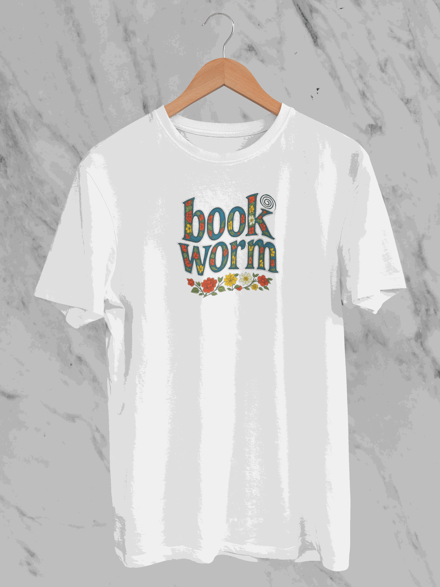 Book Worm (Unisex T-Shirt) - White / S
