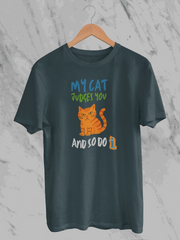 My Cat Judges You And So Do I (Unisex T-Shirt)