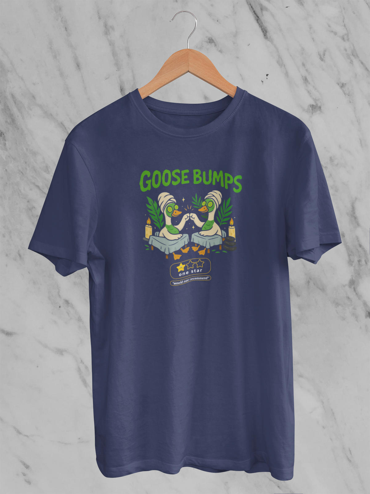 Goose Bumps One Star Would Not Recommend (Unisex T-Shirt)