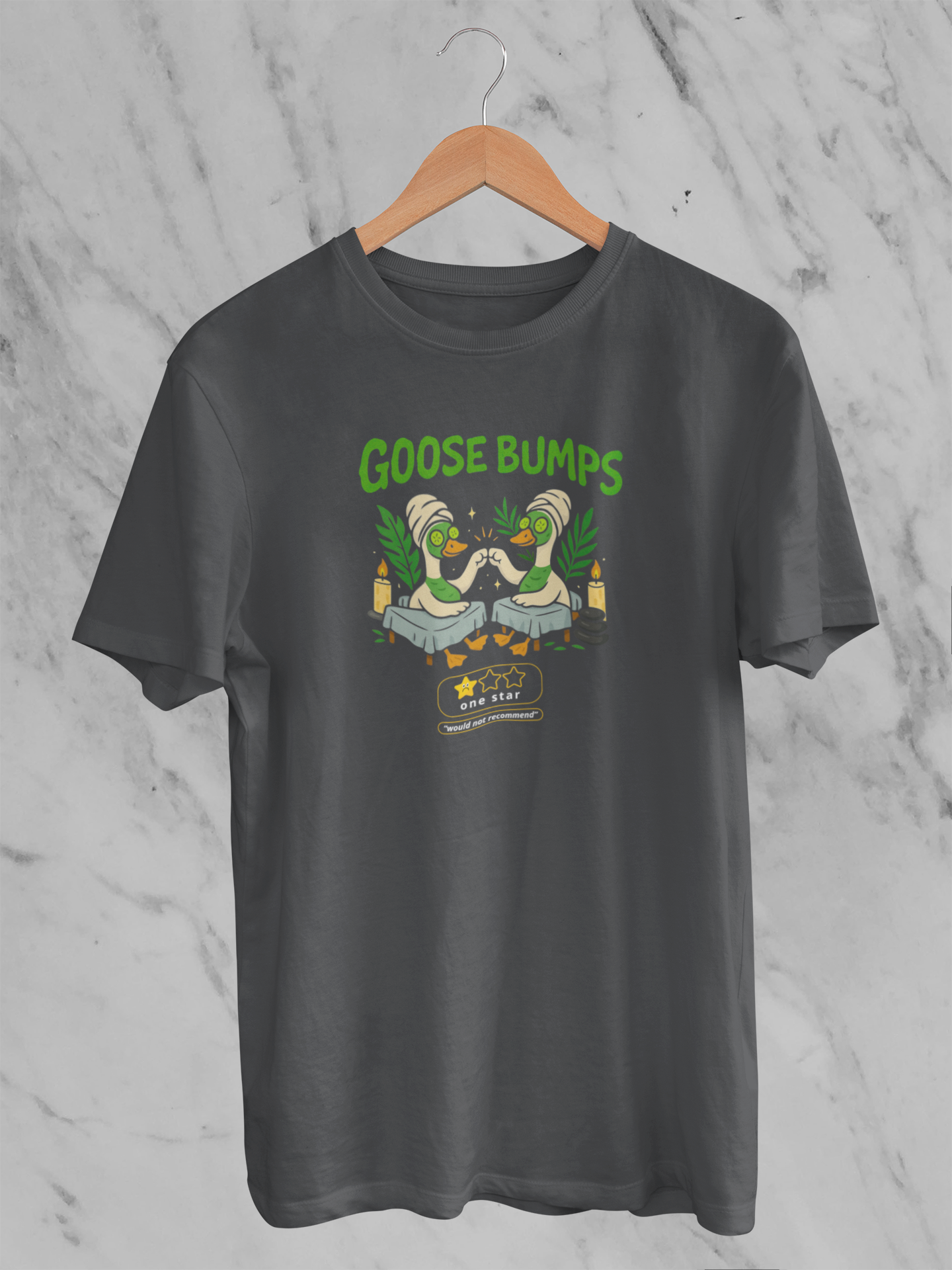 Goose Bumps One Star Would Not Recommend (Unisex T-Shirt)