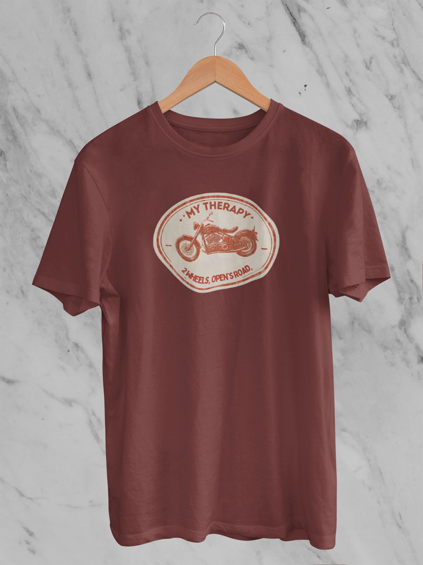 My Therapy 2 Wheels, Open's Road - Unisex T-Shirt