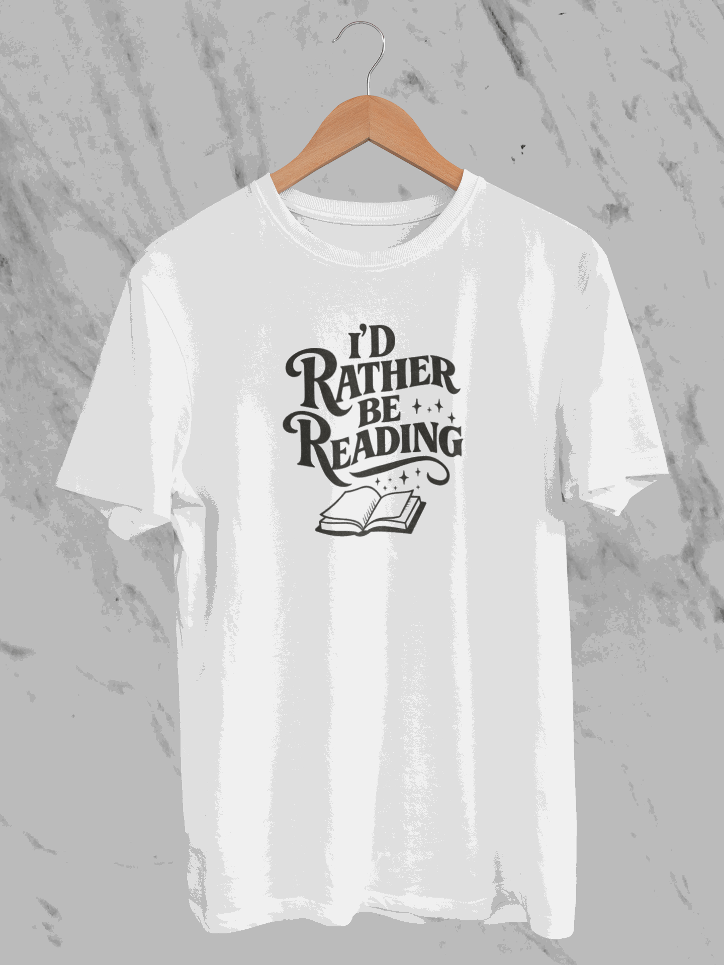 I'd Rather Be Reading (Unisex T-Shirt)