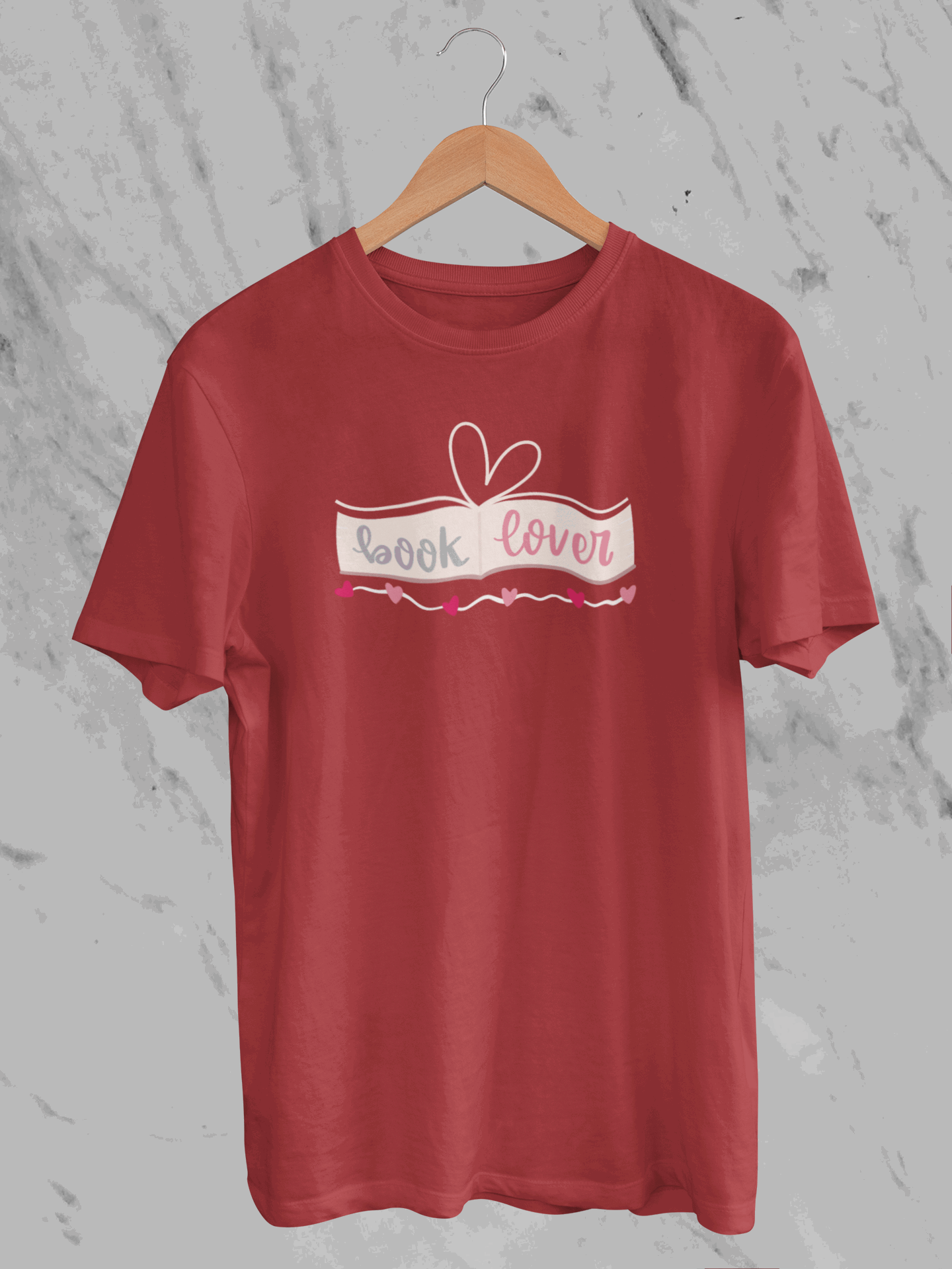 Heart Book Lover (Unisex T-Shirt)