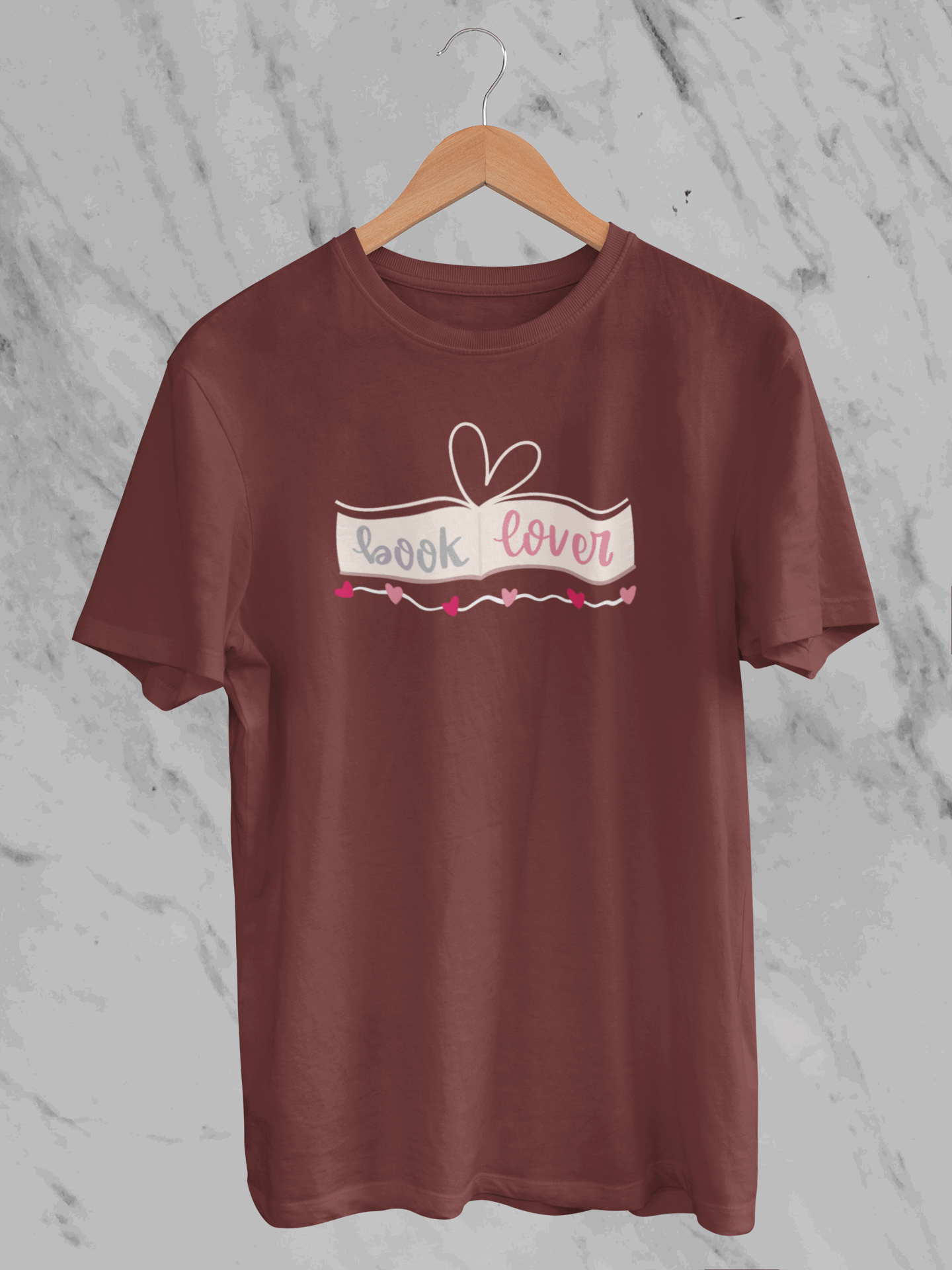 Heart Book Lover (Unisex T-Shirt)